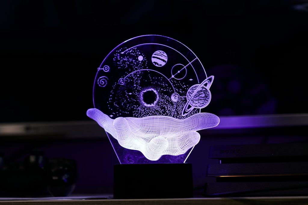 Luminária LED 3D Estilo Anime e Games